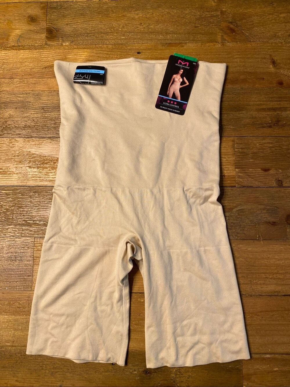 Maidenform L NWT ultra control high waist thight slimmer shapewear nude 12622